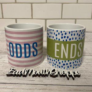 *At Home ODDS and ENDS New Ceramic Pencil Cup Decor Desk Office Organize